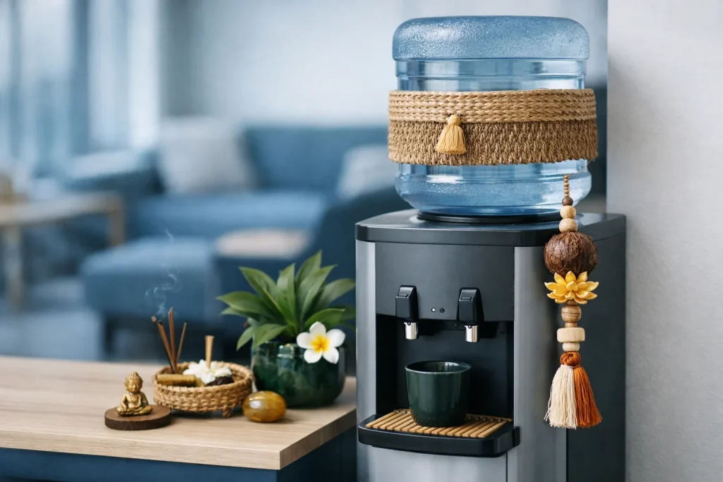 Personnaliser sa fontaine à eau avec des accessoires déco