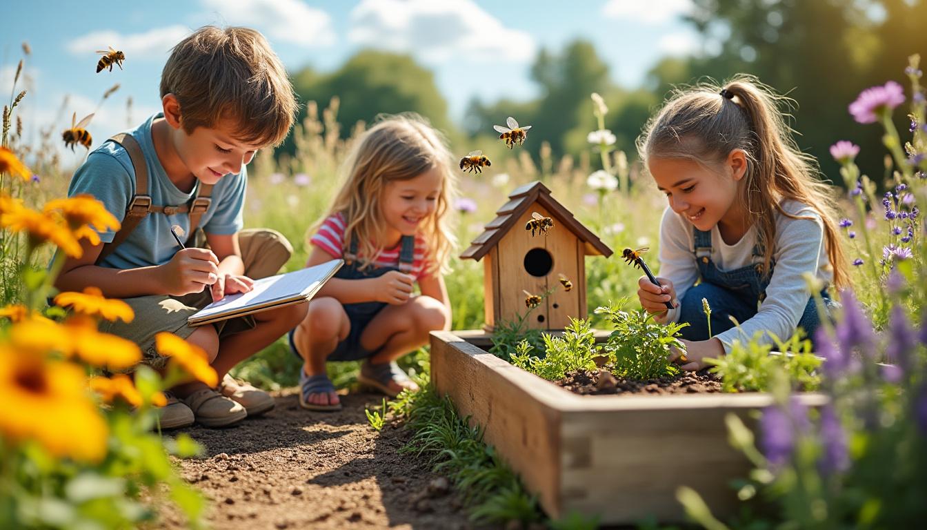 Abeilles et nature : activités pédagogiques simples pour les enfants