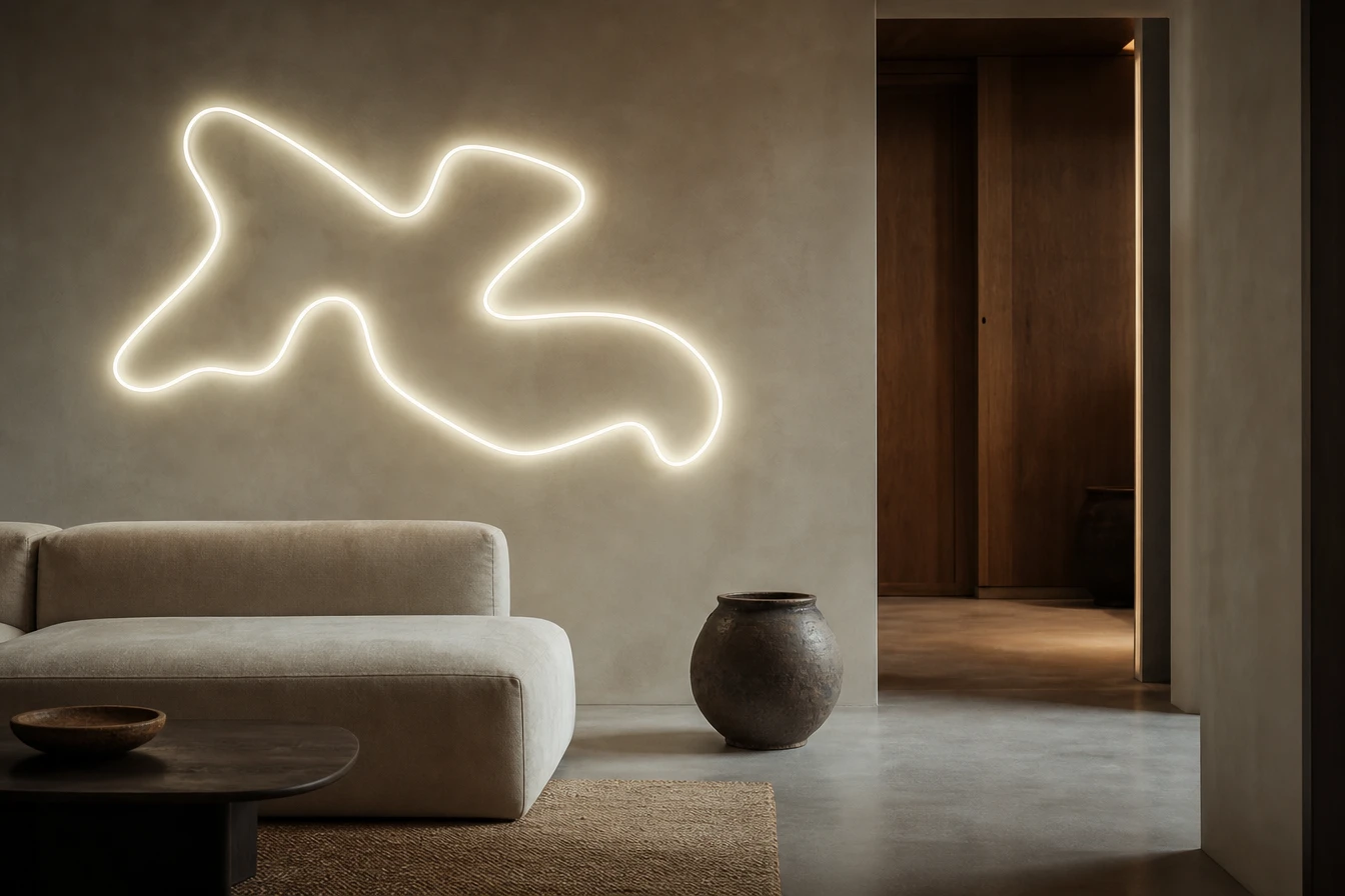 Les plus beaux néons blancs pour une déco épurée