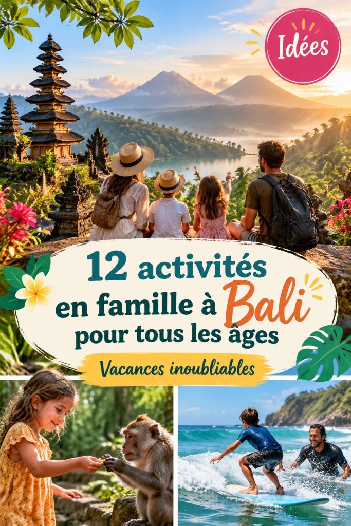 12 activités en famille à Bali pour tous les âges