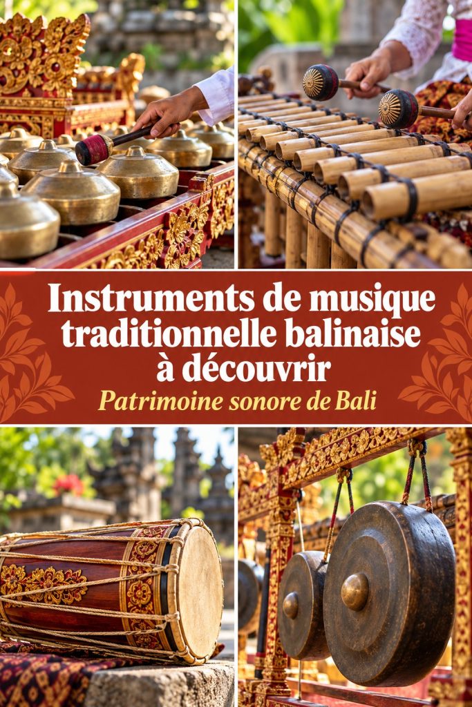 Instruments de musique traditionnelle balinaise à découvrir