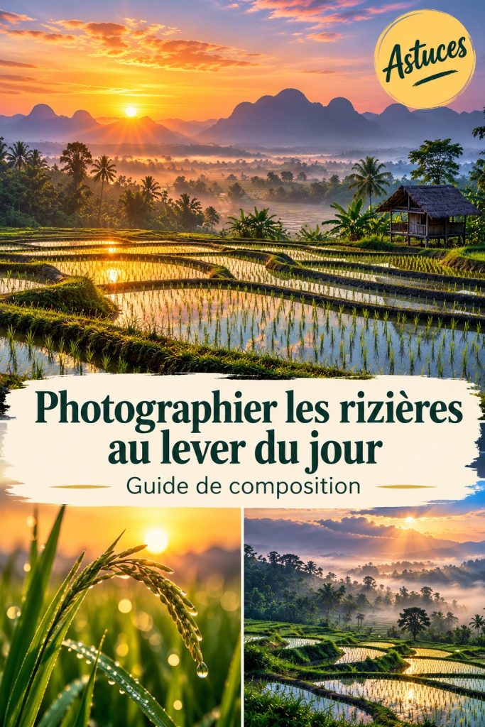 Photographier les rizières au lever du jour