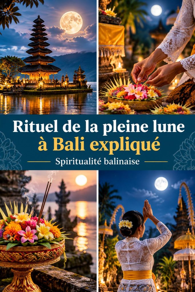 Comprendre le rituel de la pleine lune à Bali