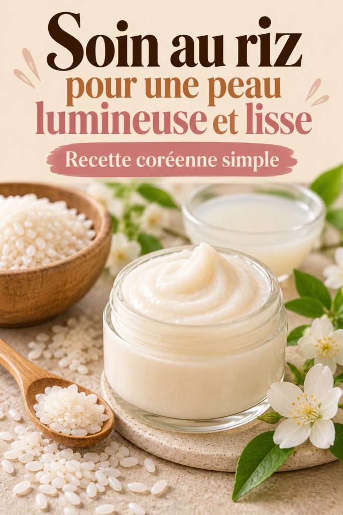 Soin au riz pour une peau lumineuse et lisse